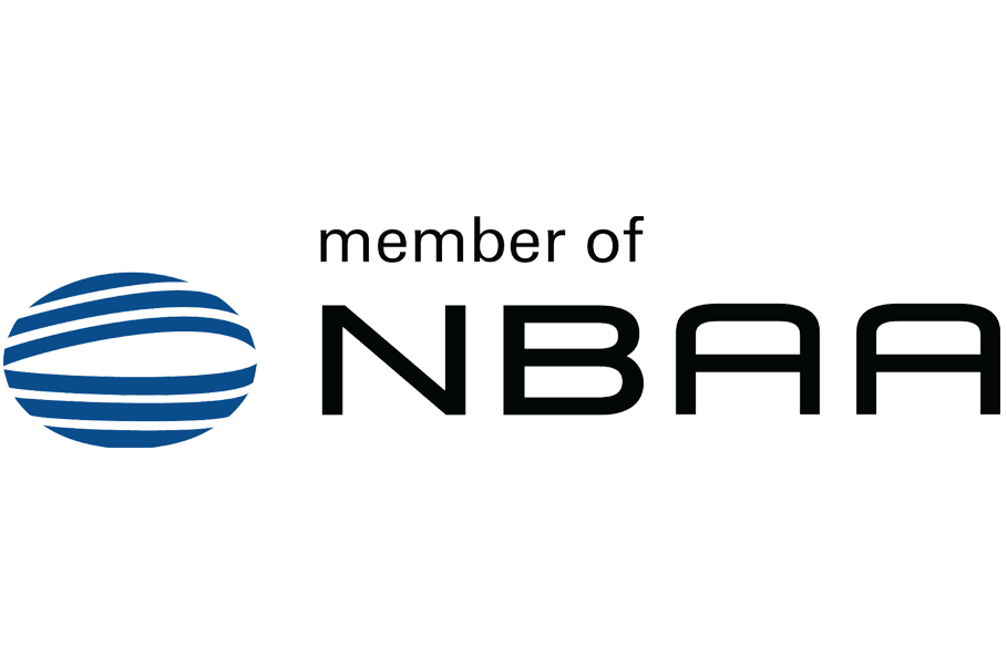 Logo of NBAA National Business Aviation Association of which Skyline Jets is a member